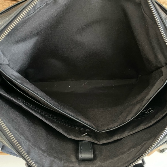 Coach Black Pebble Leather Slim Briefcase 
15.5 w x 10.5 h x 3.75 depth - Picture 4 of 13